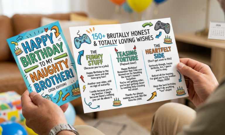 150+ Naughty Brother Birthday Wishes Funny, Teasing & Heartfelt Messages (2026)