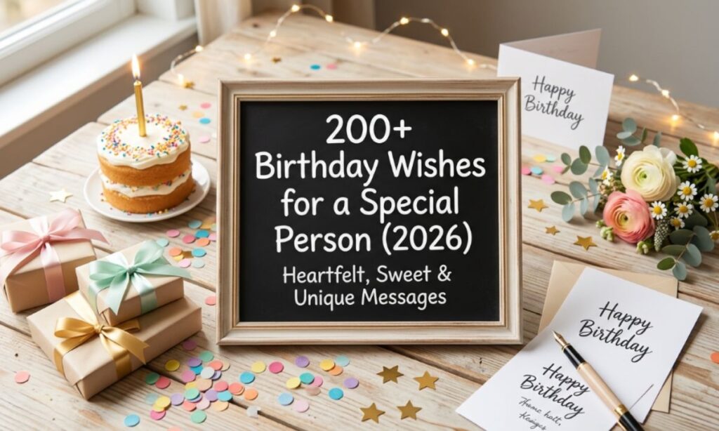 200+ Birthday Wishes for a Special Person Heartfelt, Sweet & Unique Messages (2026)
