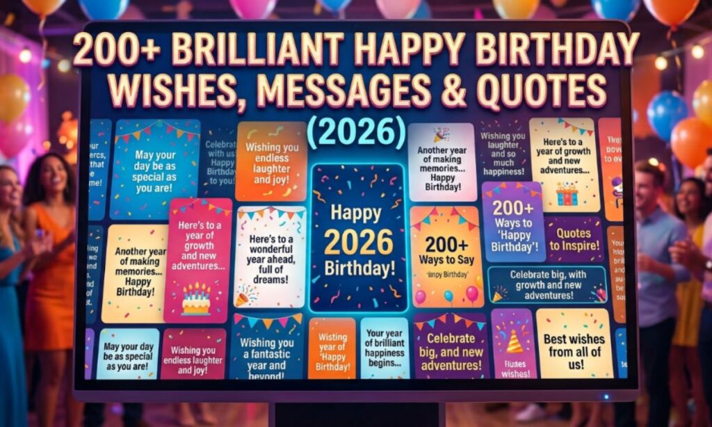 200+ Brilliant Happy Birthday Wishes, Messages & Quotes (2026)