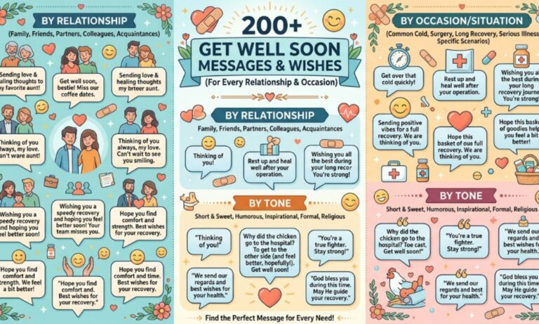 200+ Get Well Soon Messages & Wishes (For Every Relationship & Occasion)