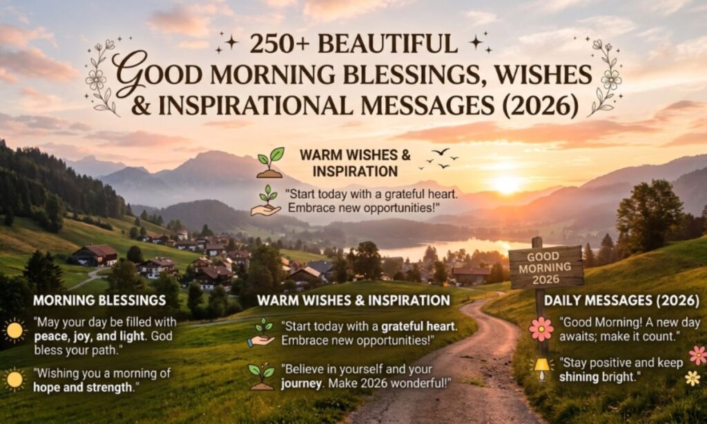 250+ Beautiful Good Morning Blessings, Wishes & Inspirational Messages (2026)