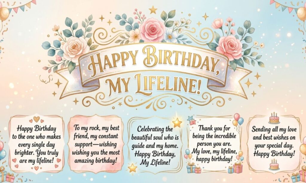 250+ Beautiful Happy Birthday My Lifeline Wishes, Messages & Quotes (2026)