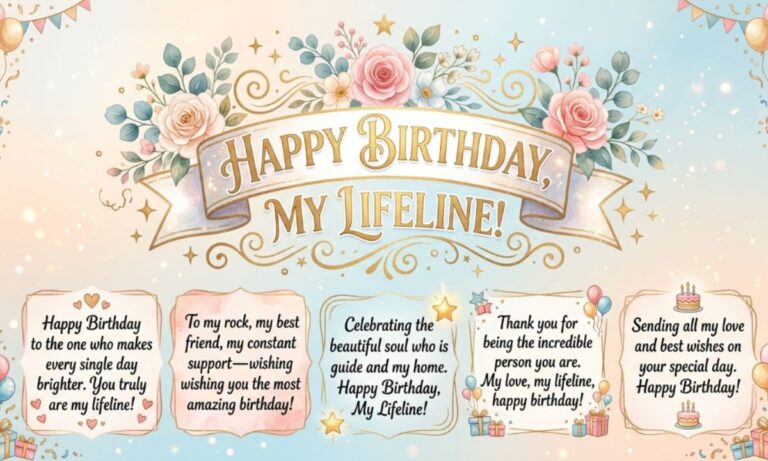 250+ Beautiful Happy Birthday My Lifeline Wishes, Messages & Quotes (2026)
