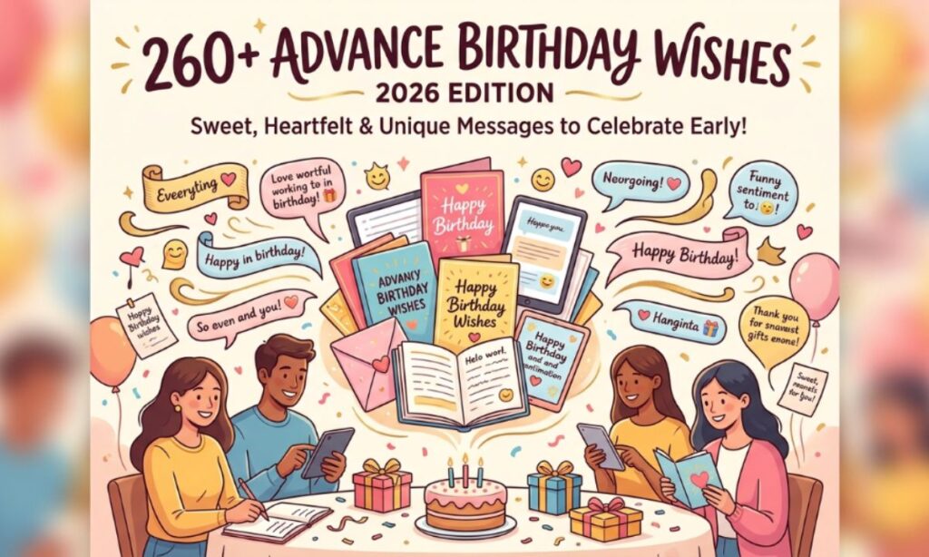 260+ Advance Birthday Wishes Sweet, Heartfelt & Unique Messages (2026)