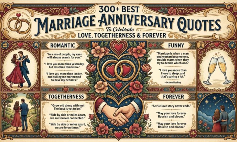 300+ Best Marriage Anniversary Quotes to Celebrate Love, Togetherness & Forever