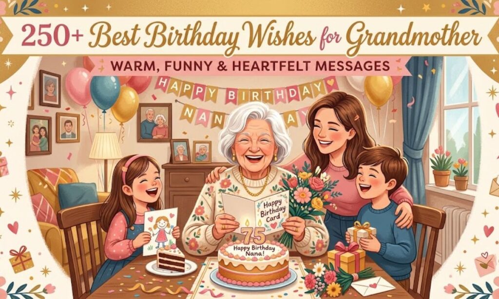 250+ Best Birthday Wishes for Grandmother Warm, Funny & Heartfelt Messages