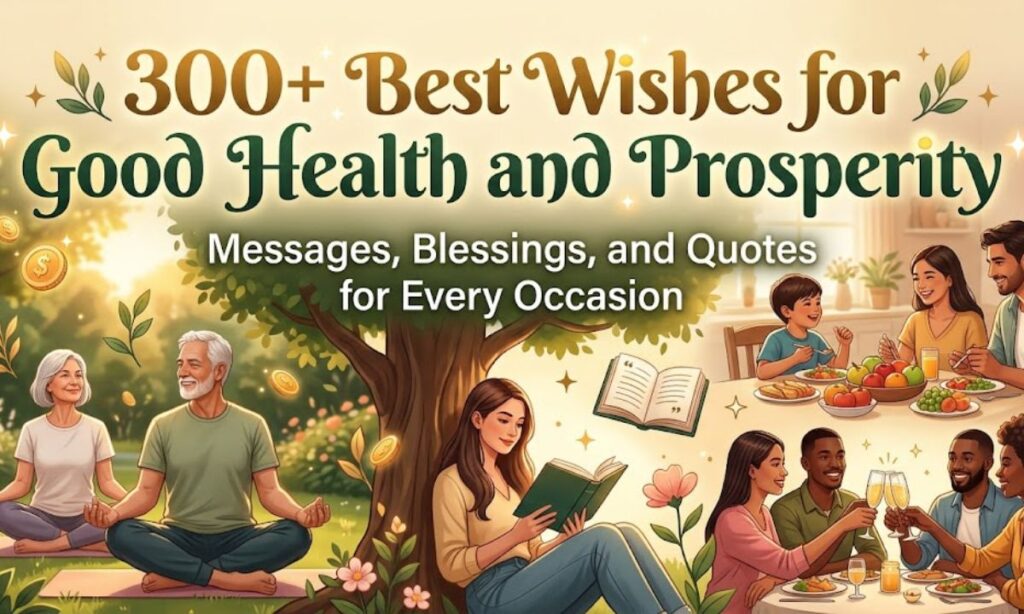 Best Wishes for Good Health and Prosperity