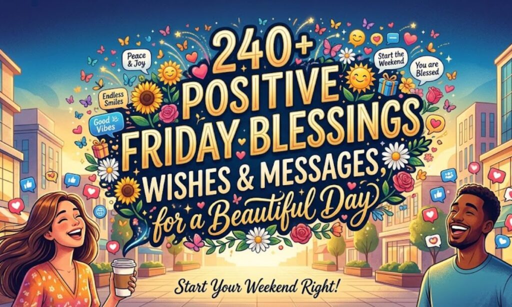 240+ Positive Friday Blessings, Wishes & Messages for a Beautiful Day